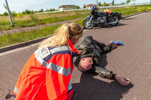 Injured Motorcyclist