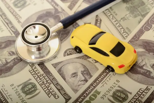 Car Accident Settlement Concept