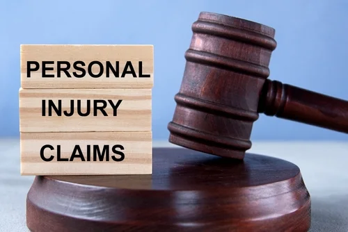 Words personal injury claims with judge gavel