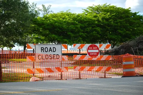 Road Closed Sign
