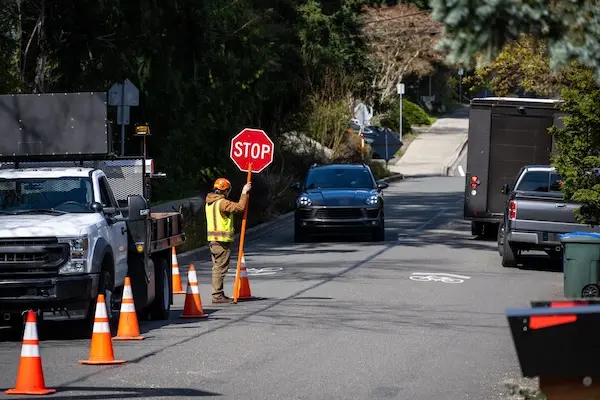 Construction Zone Flagger